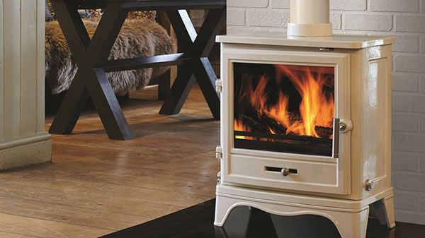 Wood burning stove by Percy Doughty